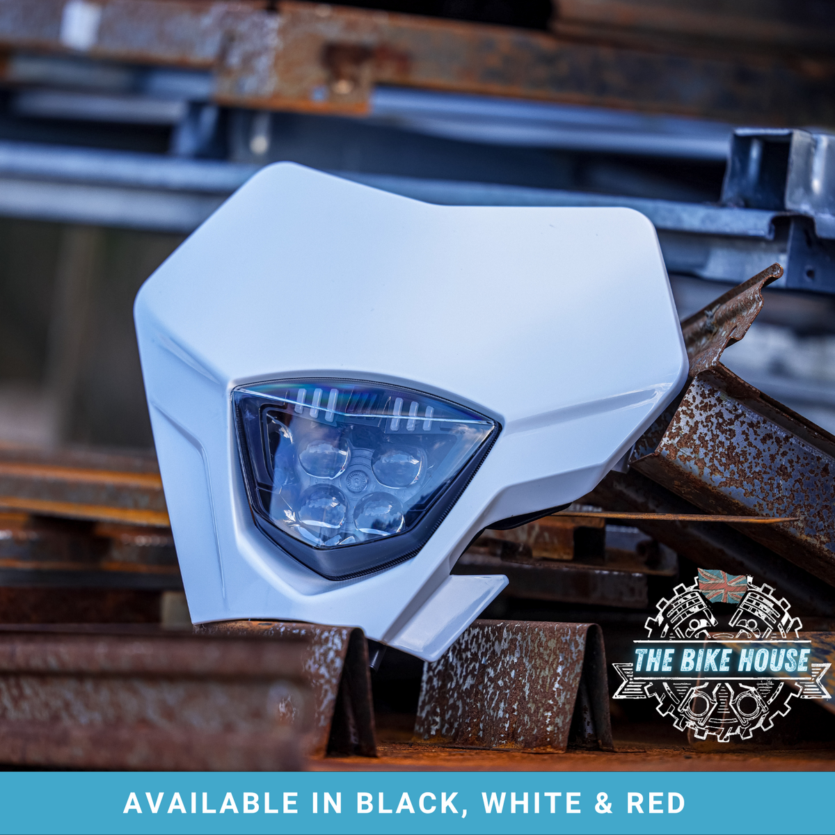 White headlamp best sale for bike