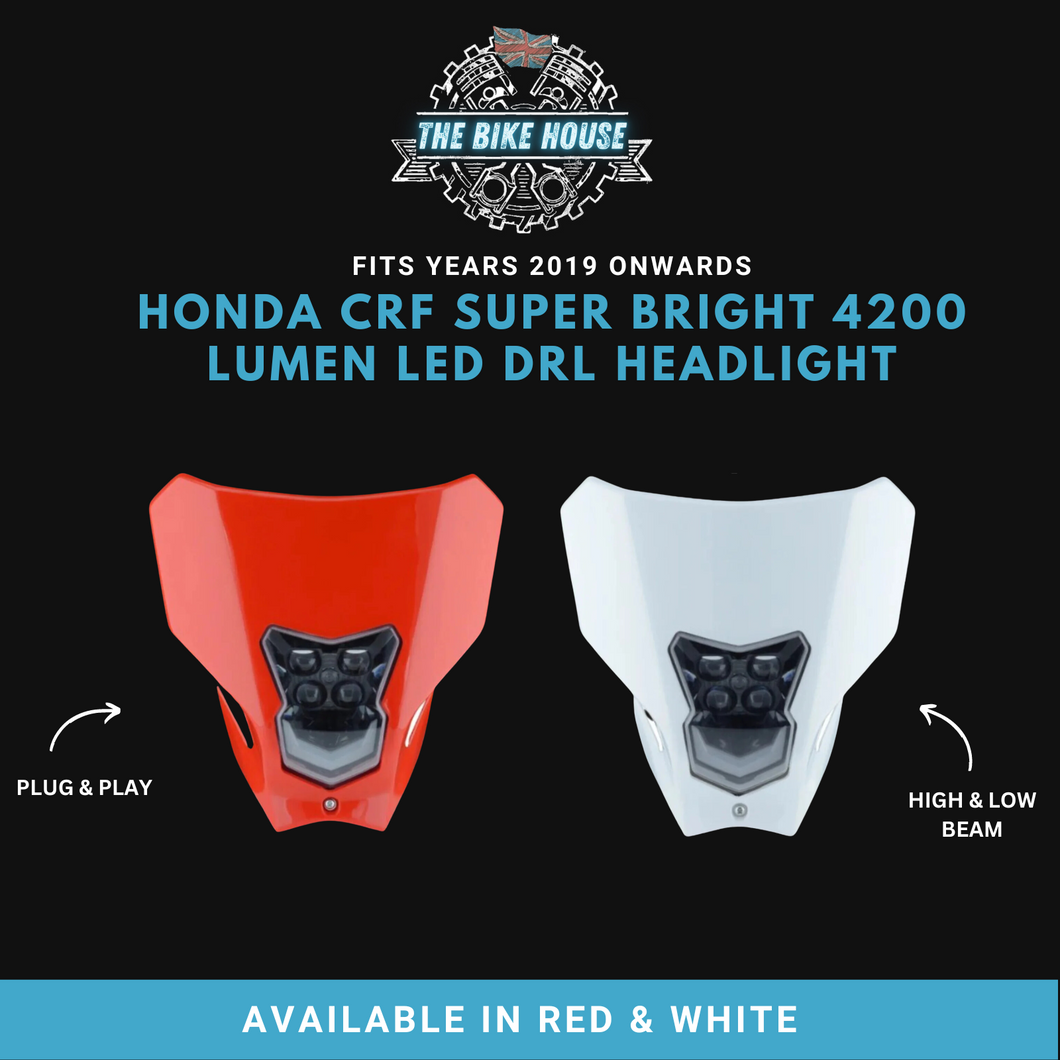 HONDA CRF DRL LED HEADLIGHT SUPER BRIGHT 2019 ONWARDS PLUG AND PLAY