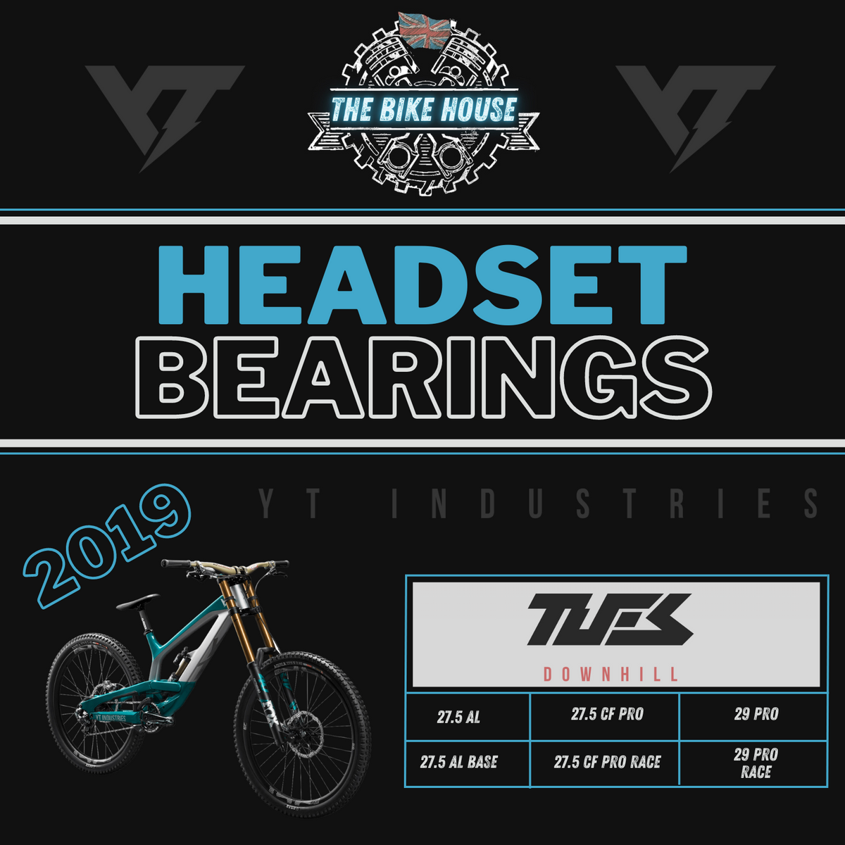 yt tues headset bearings