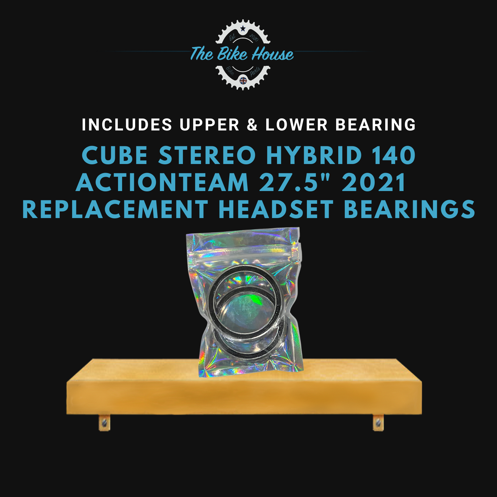 stereo hybrid 140 actionteam CUBE STEREO HYBRID 140 ACTIONTEAM 27.5" 2021 REPLACEMENT HEADSET BEARI – The Bike House 1