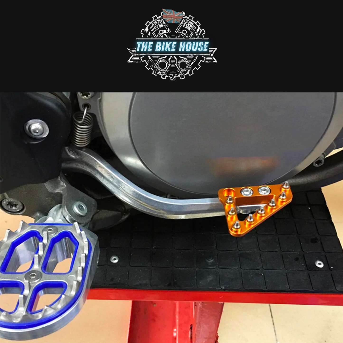OVERSIZED ANODISED BLUE REAR BRAKE PEDAL TIP
