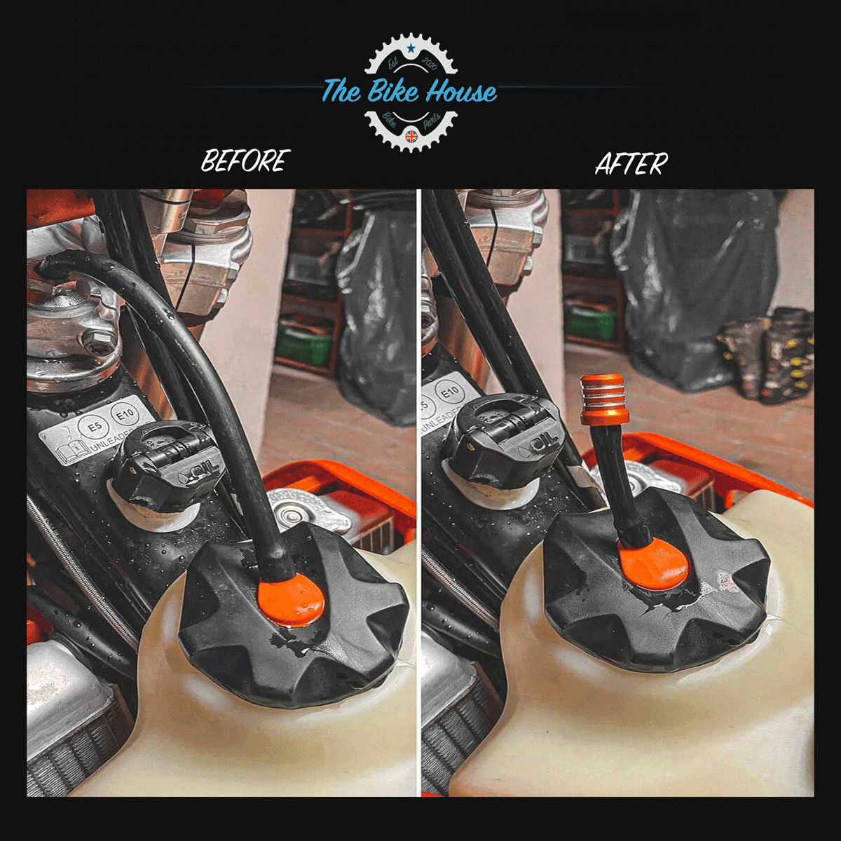 Anodised KTM Fuel breather hose & vent tube to fit all years and model