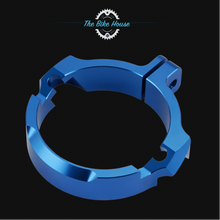 Load image into Gallery viewer, HUSQVARNA ANODISED BLUE EXHAUST FLANGE GUARD
