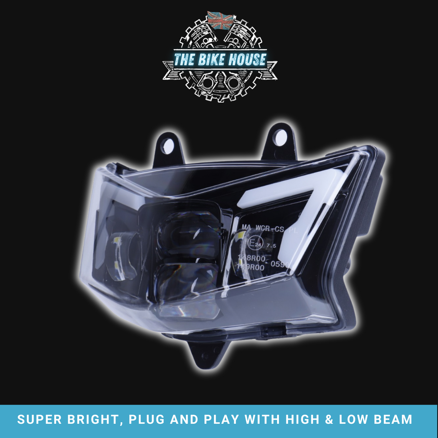 Kawasaki 2002-2023 Super Bright LED DRL Headlight KMX KLX KLR KLE ZZR KDX