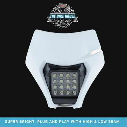 KTM 2008 - 2013 16 LED Headlight Super Bright TPI EXC Light  [Black | White | Orange]