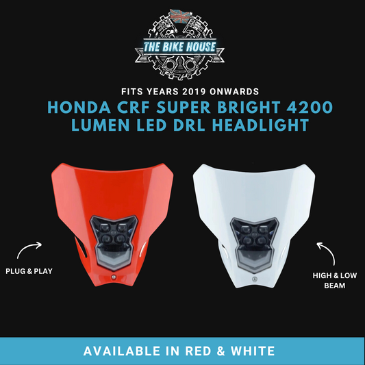 Honda CRF 2019 Onwards DRL LED Headlight Super Bright Plug & Play