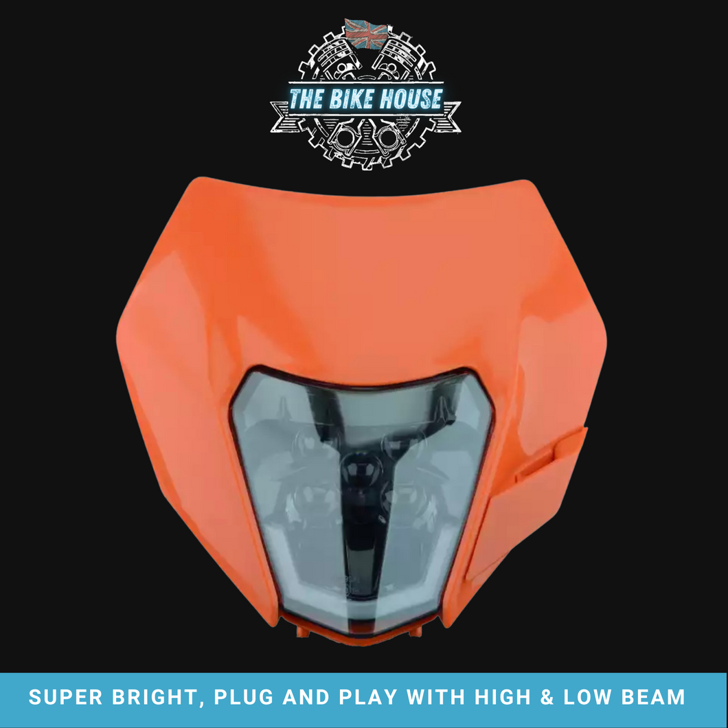 KTM 2014-2016 SUPER BRIGHT LED DRL HEADLIGHT HI / LOW 4200 LUMENS [ ORANGE | BLACK | WHITE | INSERT ]
