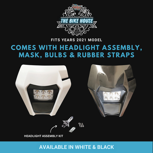 GasGas 2021 LED Headlight Super Bright EC [ White | Black]