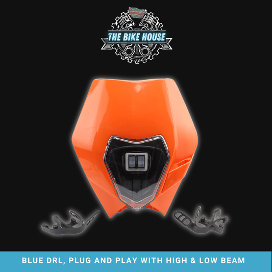 KTM 2008 - 2013 Blue DRL Headlight TPI EXC [ White | Orange | Black ] #7
