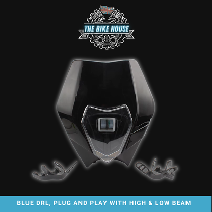 KTM 2008 - 2013 Blue DRL Headlight TPI EXC [ White | Orange | Black ] #7