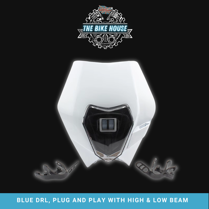 KTM 2008 - 2013 Blue DRL Headlight TPI EXC [ White | Orange | Black ] #7
