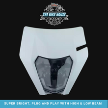 Load image into Gallery viewer, 2008 - 2013 BLACK KTM DRL LED HEADLIGHT SUPER BRIGHT TPI EXC LIGHT

