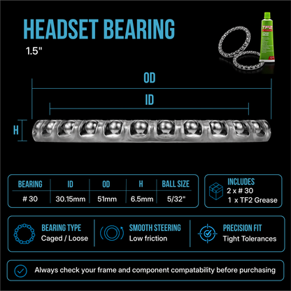 2012 Giant Escape Headset, Bottom Bracket & Wheel Bearing Kits