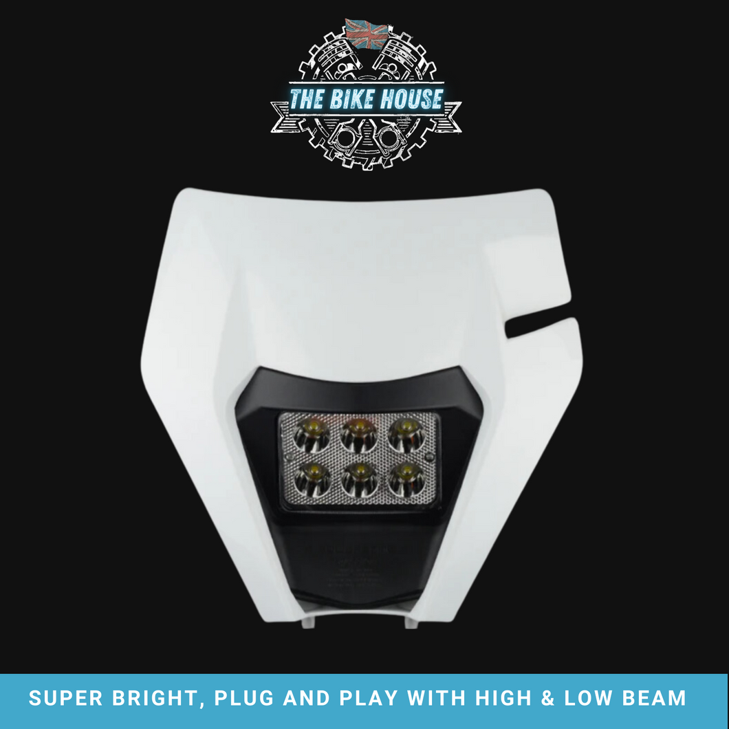 2008 - 2013 BLACK KTM LED HEADLIGHT SUPER BRIGHT TPI EXC LIGHT