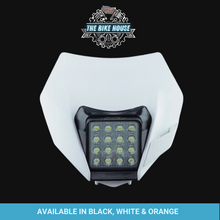 Load image into Gallery viewer, KTM 2014 - 2016 16 LED HEADLIGHT SUPER BRIGHT EXC XC LIGHT 4800 LUMENS [ ORANGE | BLACK | WHITE | INSERT ]
