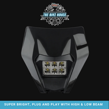 Load image into Gallery viewer, 2008 - 2013 BLACK KTM LED HEADLIGHT SUPER BRIGHT TPI EXC LIGHT
