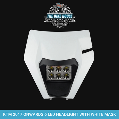 KTM 2017 - 2023 Super Bright 6 LED Headlight 4200 Lumens TPI EXC XC Light [ Orange | Black | White | Blue | Green | Insert ] #2