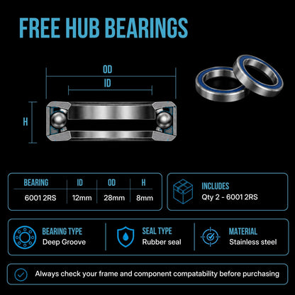 2019 Giant Explore E+ Headset, Bottom Bracket & Wheel Bearing Kits