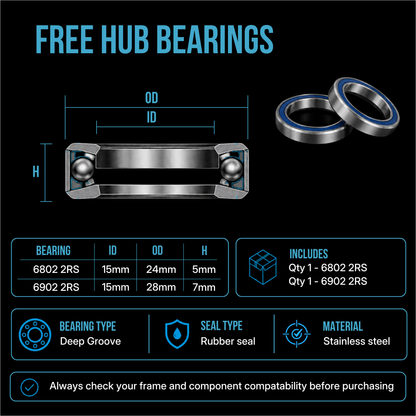 2012 Giant TCR Headset, Bottom Bracket & Wheel Bearing Kits