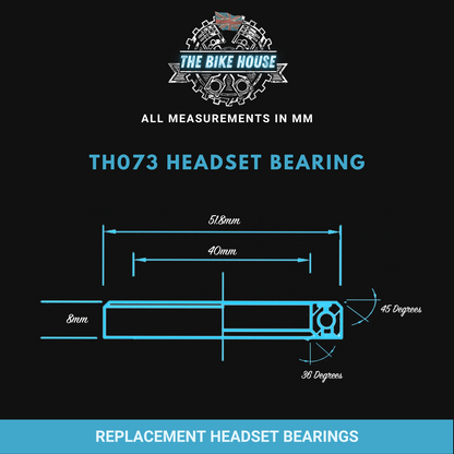 Replacement Bike Headset Bearing Angular Contact  Mountain / Road [ Hope | FSA | Cane Creek | Acros ]