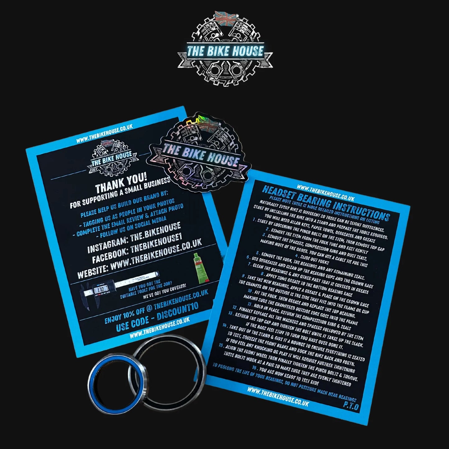 2017 CUBE CURVE REPLACEMENT TAPERED HEADSET BEARINGS [ ]