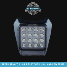 Load image into Gallery viewer, 2014 - 2016 KTM 16 LED HEADLIGHT SUPER BRIGHT TPI EXC XC LIGHT 4800 LUMENS [ ORANGE | BLACK | WHITE ]
