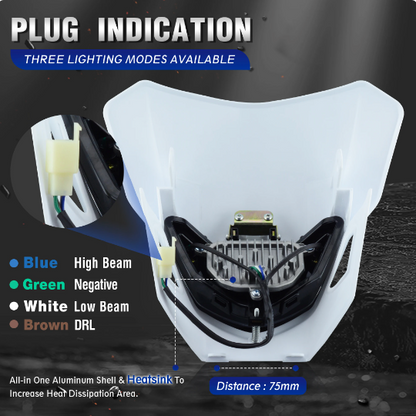 Yamaha WRF 2012 - Onwards Super Bright LED DRL Headlight Plug & Play [ White ]