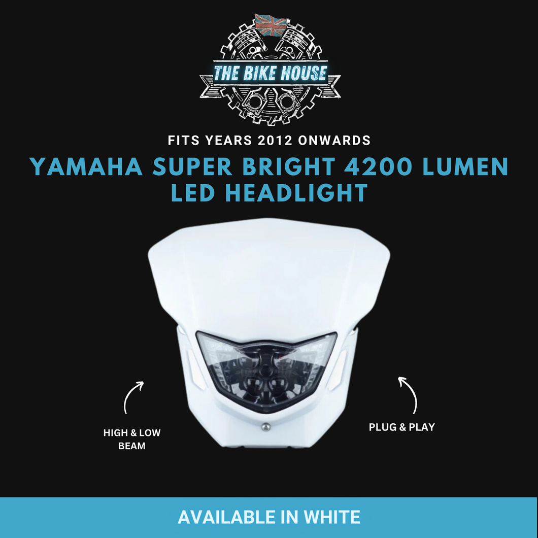 YAMAHA WRF WHITE DRL LED HEADLIGHT SUPER BRIGHT 2012 ONWARDS PLUG AND PLAY