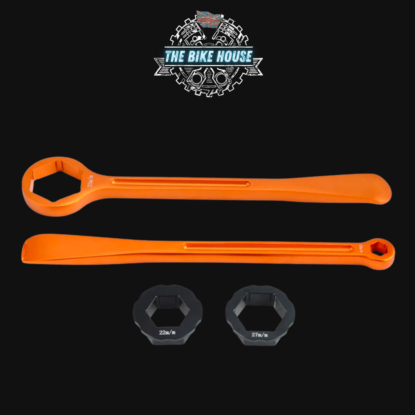 Anodised Universal Tyre Lever Wrench Trail Tools  [ ORANGE | BLUE | SILVER | BLACK ] KTM Husqvarna Honda Yamaha Kawasaki Beta Husaberg