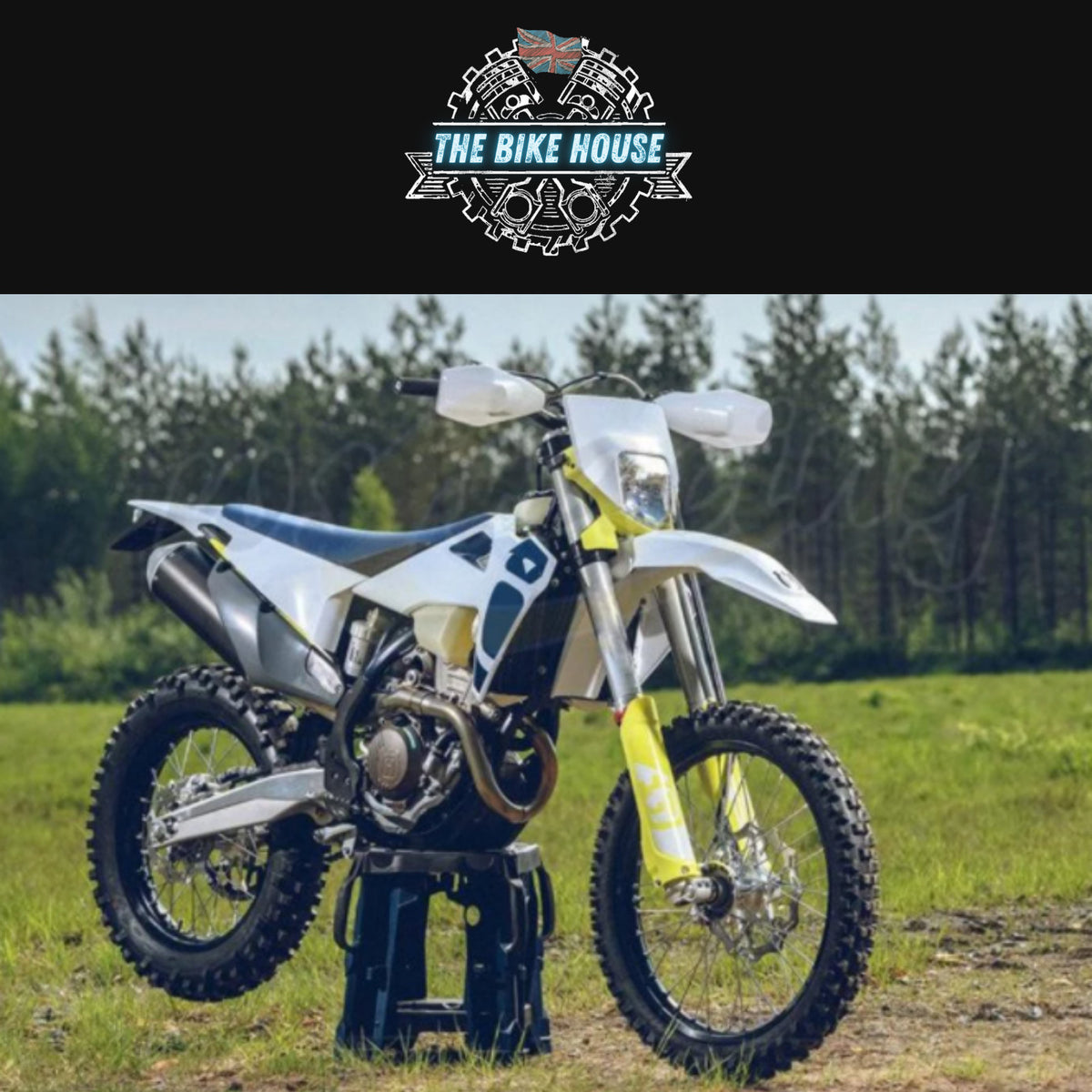 HUSQVARNA WHITE & YELLOW HEADLIGHT LIGHT FE TE TX SUPERMOTO 2020 2021  2022. 125