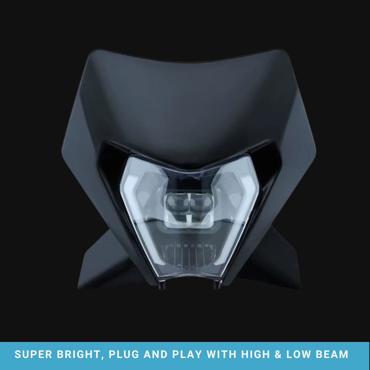 KTM 2024+ #3 LED DRL Black Headlight Super Bright 5000 Lumens TPI EXC Light