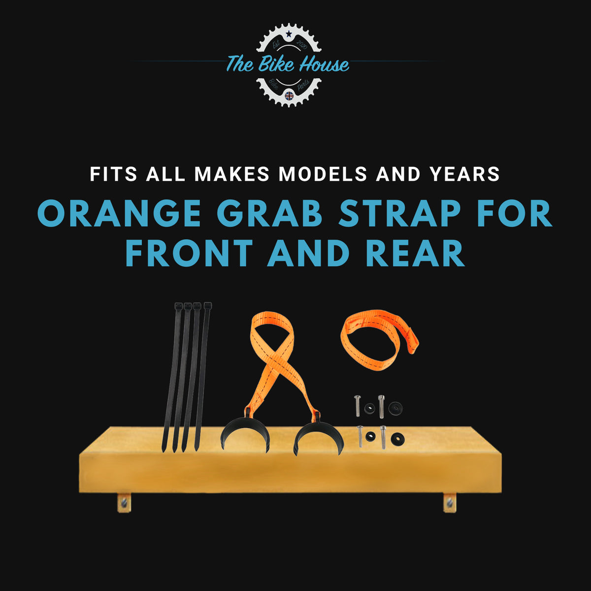 Front and Rear Pull or Grab Holding Straps For KTM 125-501 2004- 2022 EXC XC TPI