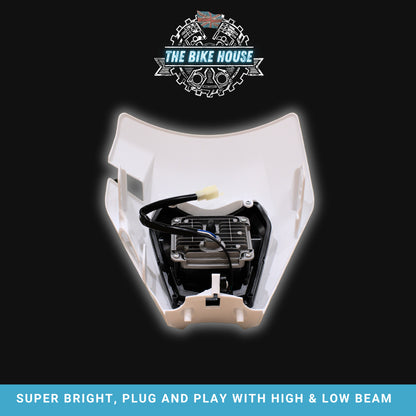 2008 - 2013 WHITE KTM DRL LED HEADLIGHT SUPER BRIGHT TPI EXC XC LIGHT