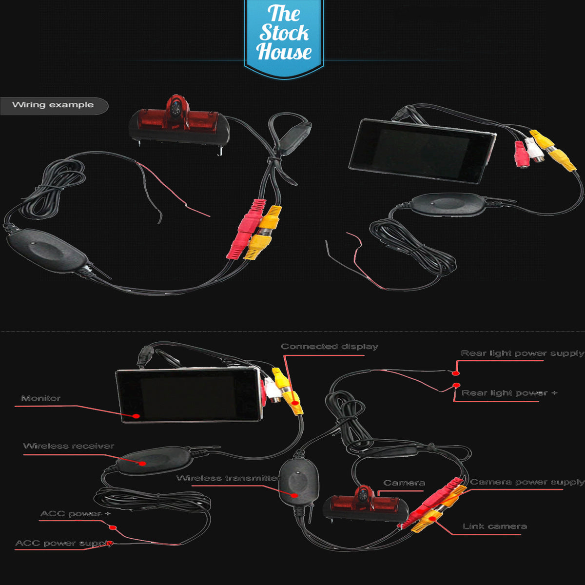 To Fit Nv400 Wifi Reversing Camera Brake Light & Rear Mirror Monitor 2010 On