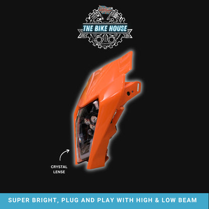 KTM 2017-2023 DRL LED Orange Headlight Super Bright 4200 Lumens TPI EXC Light #4