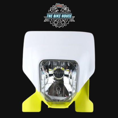 HUSQVARNA WHITE & YELLOW HEADLIGHT LIGHT FE TE TX SUPERMOTO 2020 2021  2022. 125