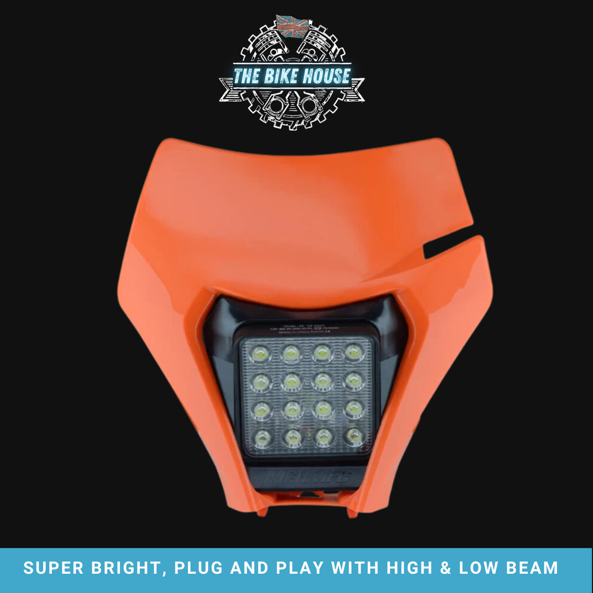 KTM 2017-2023 16 LED Orange Headlight Super Bright 4800 Lumens TPI EXC Light #3