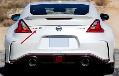 Nissan 370Z Black Rear Emblem Logo Badge Sticker Car Styling 3M Backing New