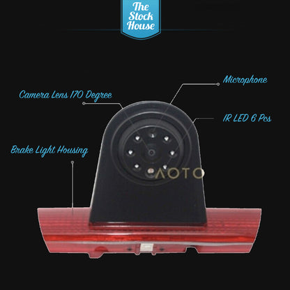 Ford Transit reversing Camera 2014 On Reverse Cam & 4.3” Monitor Inc Brake Light