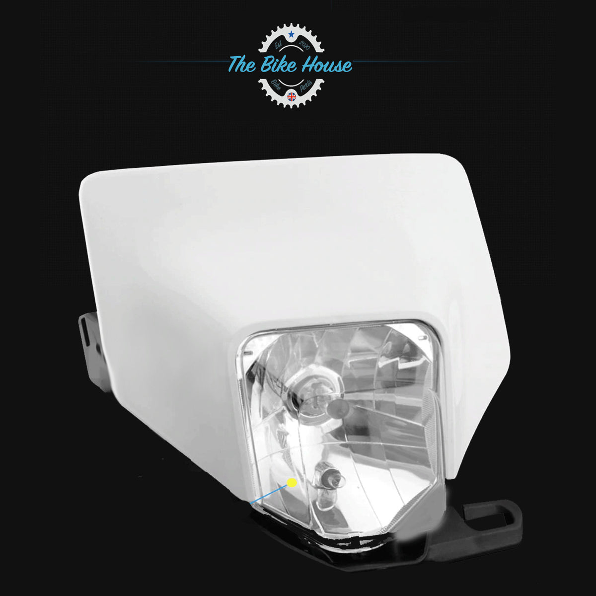 HUSQVARNA WHITE HEADLIGHT LIGHT FE TE TX SUPERMOTO 2020 2021 125 501 HUSKY