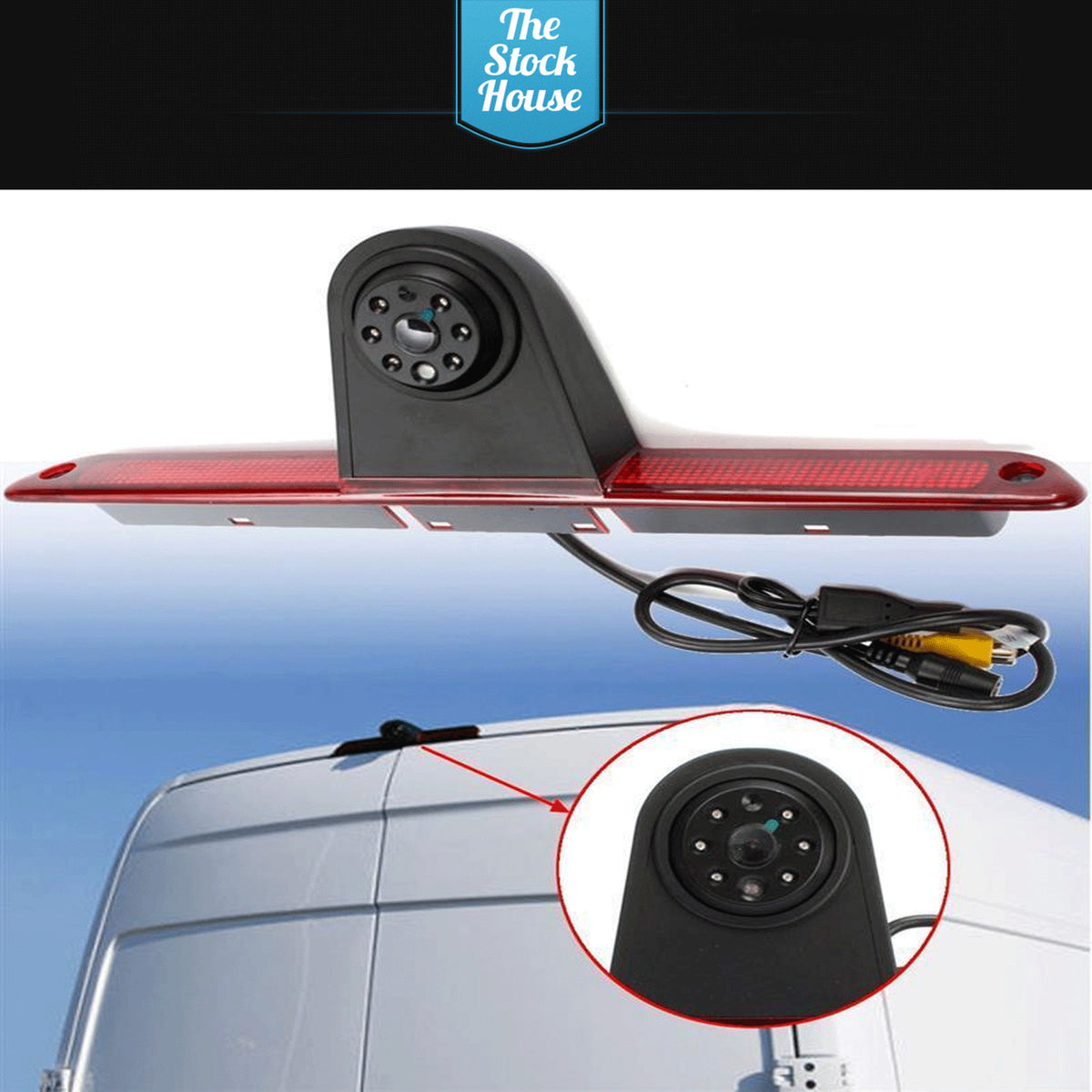 Mercedes Sprinter 2006 Onwards Reversing Camera & 7" Monitor 3rd Brake Light