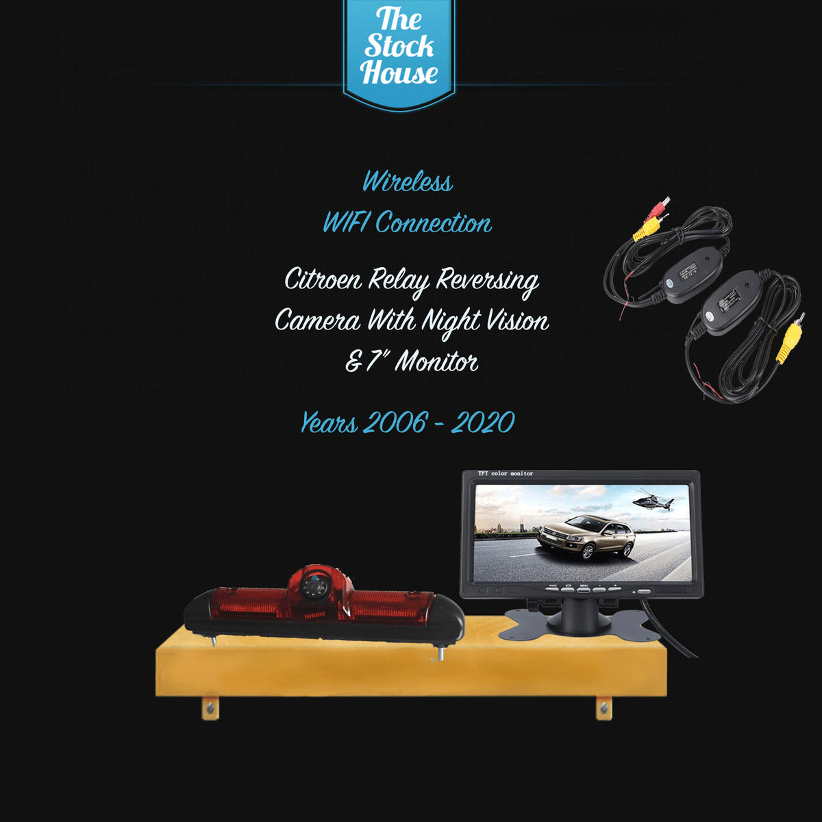 Citroen Relay 2006-2020 Wifi Reversing Brake Camera Night Vision And 7'' monitor