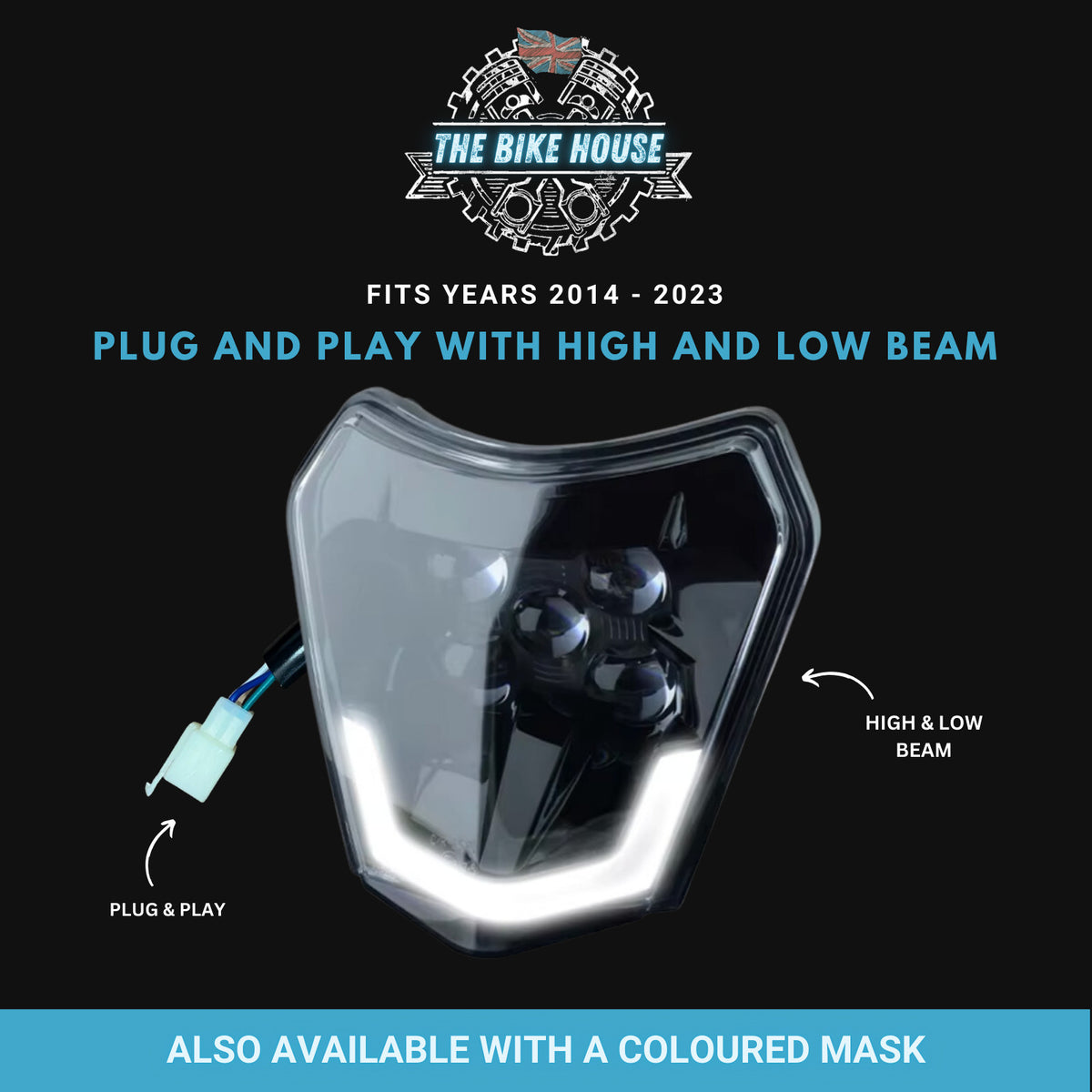 KTM 2014-2023 DRL Super Bright LED Headlight Insert TPI EXC XC Centre Light #4