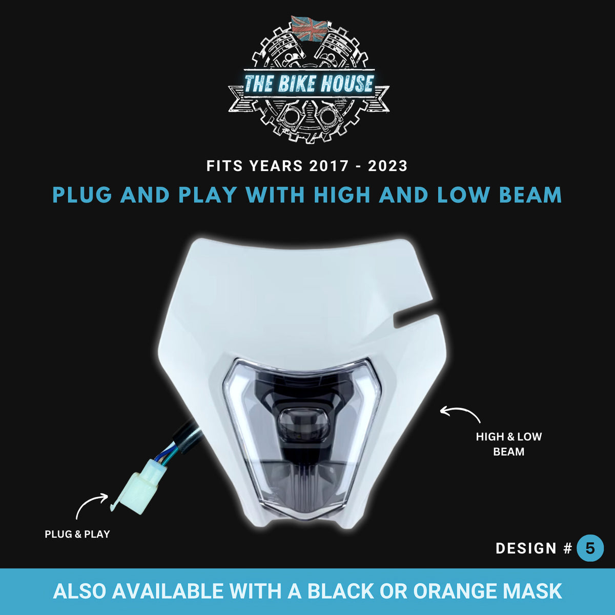 KTM 2017-2023 DRL LED White Headlight Super Bright 4200 Lumens TPI EXC Light #5