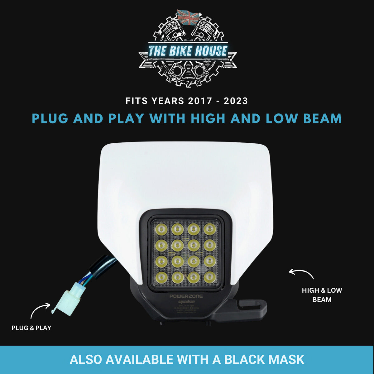 HUSQVARNA 2017-2023 16 LED White Super Bright Headlight 4800 Lumens FE TE Husky