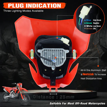Honda CRF 2019 Onwards DRL Super Bright LED Headlight Plug & Play
