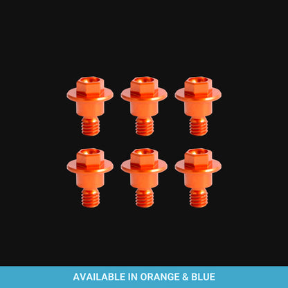 Front Fork Guard Bolts Screws Orange For KTM HUSKY & GASGAS.