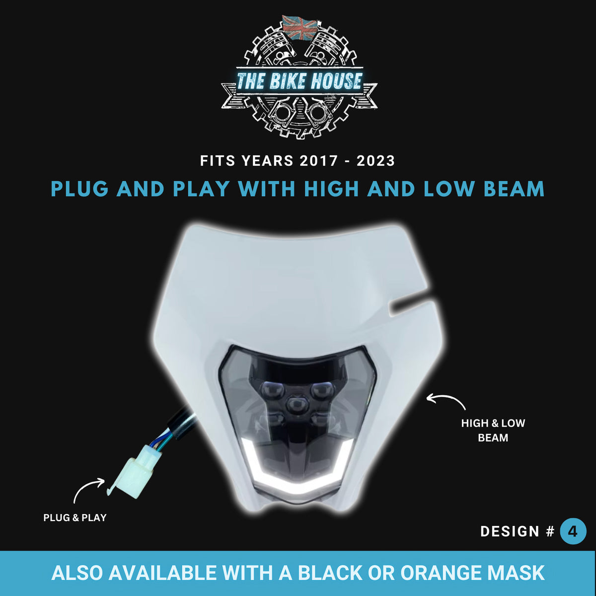 KTM 2017-2023 DRL LED White Headlight Super Bright 4200 Lumens TPI EXC Light #4