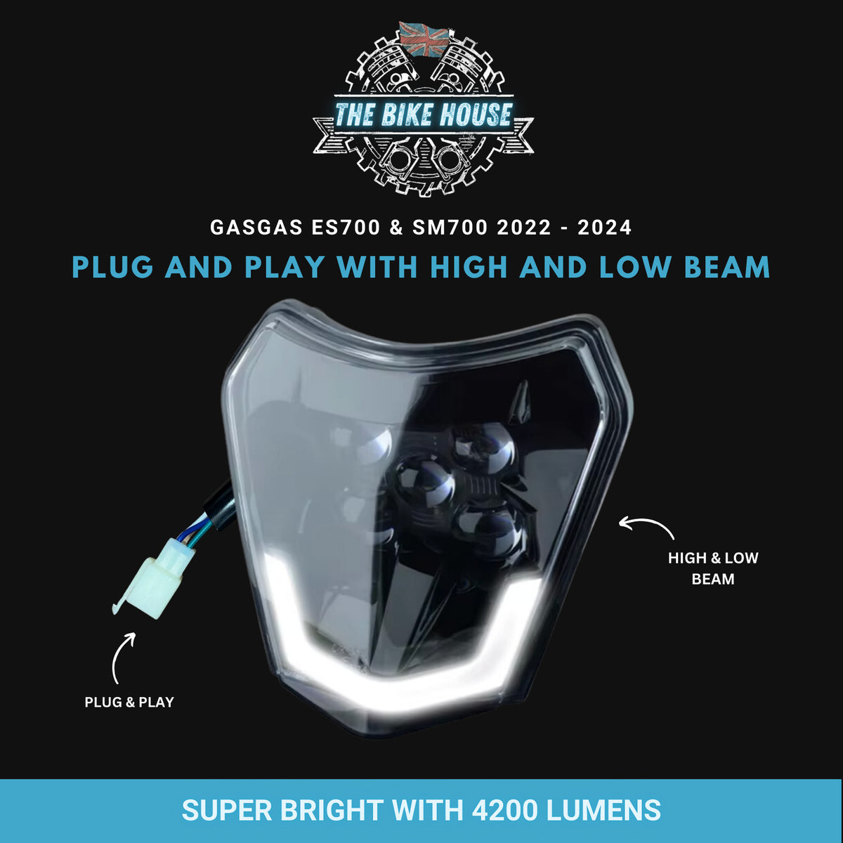 GASGAS 2022-2024 DRL Super Bright LED Headlight Insert ES700 & SM700 LED
