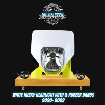 HUSQVARNA WHITE & YELLOW HEADLIGHT LIGHT FE TE TX SUPERMOTO 2020 2021  2022. 125